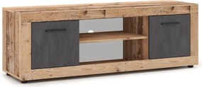 BLAGO RTV szekrény 140 cm – natúr tölgy/grafit