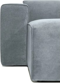 Szürke kordbársony kanapé modul (bal oldali) Sting – Scandic