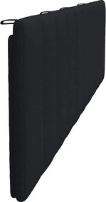 fekete szövet fejtámla párna Hanko 200 cm