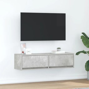 TV szekrény Beton szürke Szerelt fa 100 x 31 x 25.5 cm