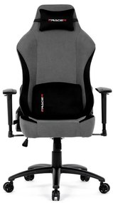Gamer szék hintamechanikával, szürke szövetkárpittal. KA-F12 GREY2