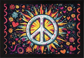 Poszter Keret Fa Graffiti Utca Art Csendes-óceán Szoba Barátság 60x40