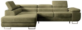Sarokkanapé Stiletto (B) (oliva + ezüst). 1099698