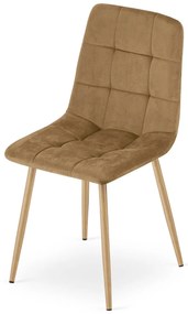 Barna bársony szék KARA