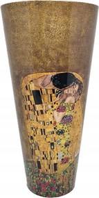 Alumínium üveg váza magas modern Gustav Klimt