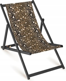 Napozóágy Fa Pöttyös Leopárd Kerti Szék Összecsukható Fa Erős