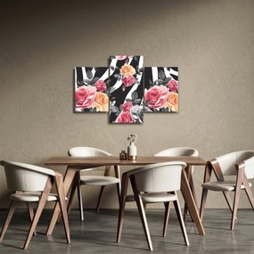 Virágzó rózsák képe (90x60 cm)