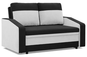 Hewlet kanapé, szövet anyag, fekete - fehér