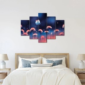 Pitypang képe kék pillangóval (150x105 cm)