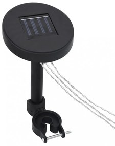 pavilon LED fényfüzér napelemes panellel