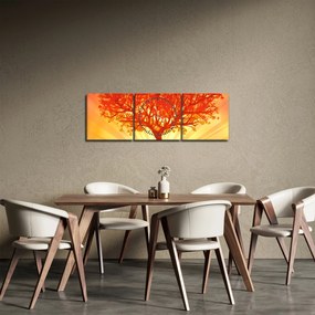Kép - Fa a nap ragyogásában (órával) (90x30 cm)