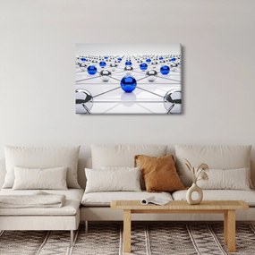 Összekapcsolt gömbök képe (90x60 cm)