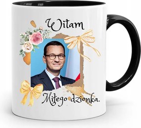 Bögre Fekete Politikusok Miniszterelnök Mateusz Morawiecki