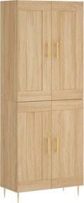 vidaXL sonoma tölgy szerelt fa magasszekrény 69,5 x 34 x 180 cm