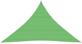 világoszöld HDPE napvitorla 160 g/m² 3 x 3 x 4,2 m