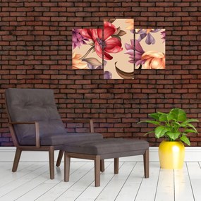 Kép - Vintage virágok (90x60 cm)