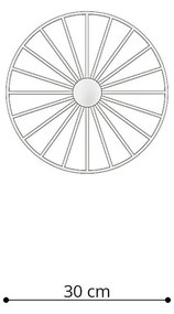 Fekete mennyezeti lámpa ø 30 cm Soho – Sollux