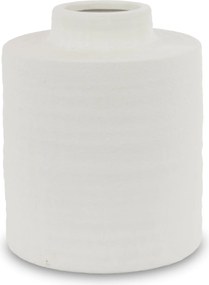 Váza fedél üveg fehér terrakotta