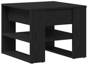 Fekete Tölgy Kávézóasztal 55.5x55x45 cm Műszaki Fából Készült