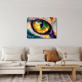 Üveg kép - Macskaszem festmény (70x50 cm)