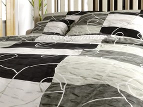 Krepp ágynemű KASPARO BLEND szürke Ágyneműhuzat mérete: 70 x 90 cm | 140 x 200 cm