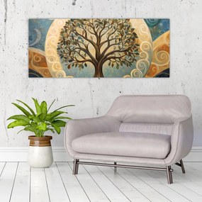 Kép – Életfa és spirálok (120x50 cm)