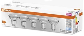 KÉSZLET 5x LED Izzó PAR16 GU10/4,3W/230V 4000K 36° - Osram
