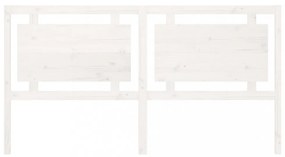 fehér tömör fenyőfa ágyfejtámla 185,5 x 4 x 100 cm