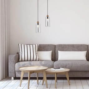 Rabalux 72141 - TANNO függeszték 1xE27/25W/230V tölgy