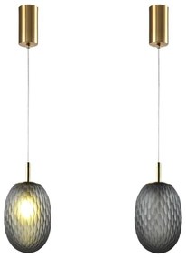 Csillár zsinóron 1xE14/25W/230V szürke átm. 15 cm