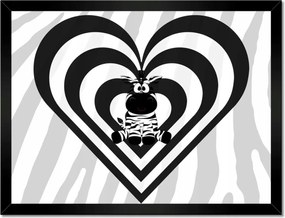 Poszterek keretben 40x30 Zebra csíkos