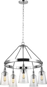 ELSTEAD QN-LORAS5 LORAS Modern Csillár Króm E27 IP20