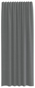 2 db sötétszürke fátyolfüggönyök hurokkal 140x245 cm