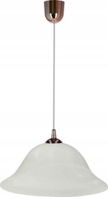 Candellux Vera Függőlámpa Réz 1X60W E27 Alabástrom lámpabúra