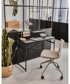 Foreman fekete íróasztal - Kave Home