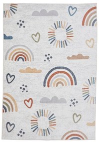 Krémszínű gyerek szőnyeg 80x150 cm Vida Kids Rainbow – Think Rugs