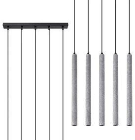 Sollux SL.1274 - Csillár zsinóron PASTELO 5xG9/8W/230V beton