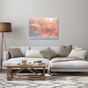 Kép - fagyos hajnal (üvegen) (70x50 cm)