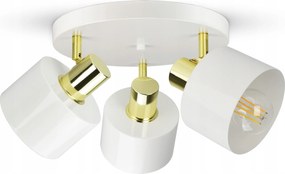 Mennyezeti lámpa Csillár Plafon Fehér Arany Classic Spot EG3 Led E27