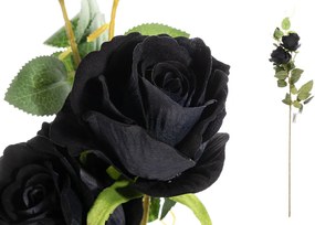 Rózsa ág velvet 88cm művirág 3905BLC 1DB