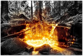 Poszterek 120x80 Hegyi folyó Tájkép