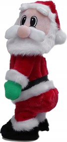 Mikulás elemes táncoló játékfigura 35cm karácsonyi dekoráció