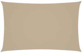 bézs téglalap alakú oxford-szövet napvitorla 5 x 8 m
