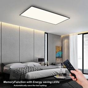 BRILAGI - LED dimmelhető mennyezeti lámpa SLIMFRAME LED/80W/230V 120x60 cm fekete + távirányító