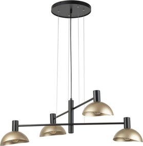SIGMA LIGHTING 40568 ARTIS TöbbĂĄgĂș FĂŒggesztett LĂĄmpa Fekete, Arany E14 IP20