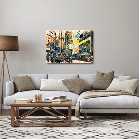 Kép - Festett absztrakció (70x50 cm)