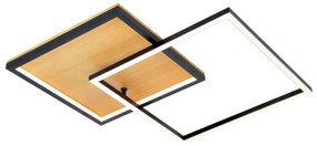 ITALUX PLF-82738-28W-WO NORIS Modern LED Mennyezeti Lámpa Fekete LED IP20