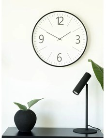 Biel falióra, műanyag, fekete, fehér, hangtalan, 51 cm