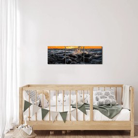 Tenger képe (órával) (90x30 cm)
