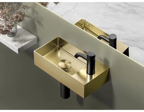 Sapho - Függesztett mosdó AURUM 36,5x18 cm matt arany